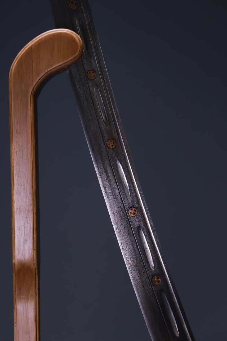 A copper-gilt dragon-patterned saber - 8