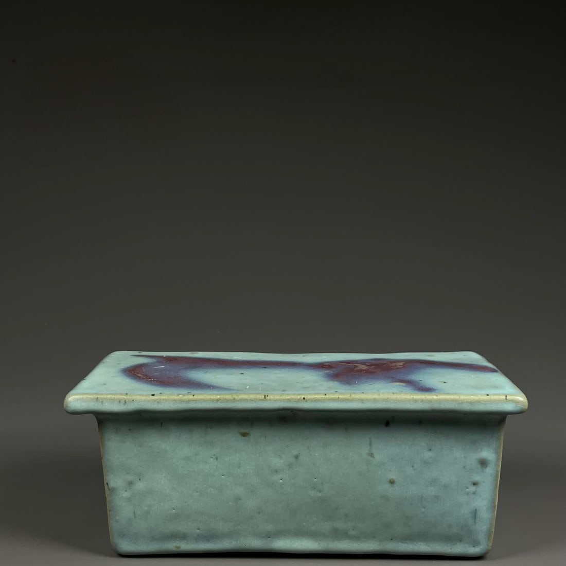 A square sleeper with azure purple spotted glaze in the Jun kiln in the Jin and Yuan dynasties (1 of 9)