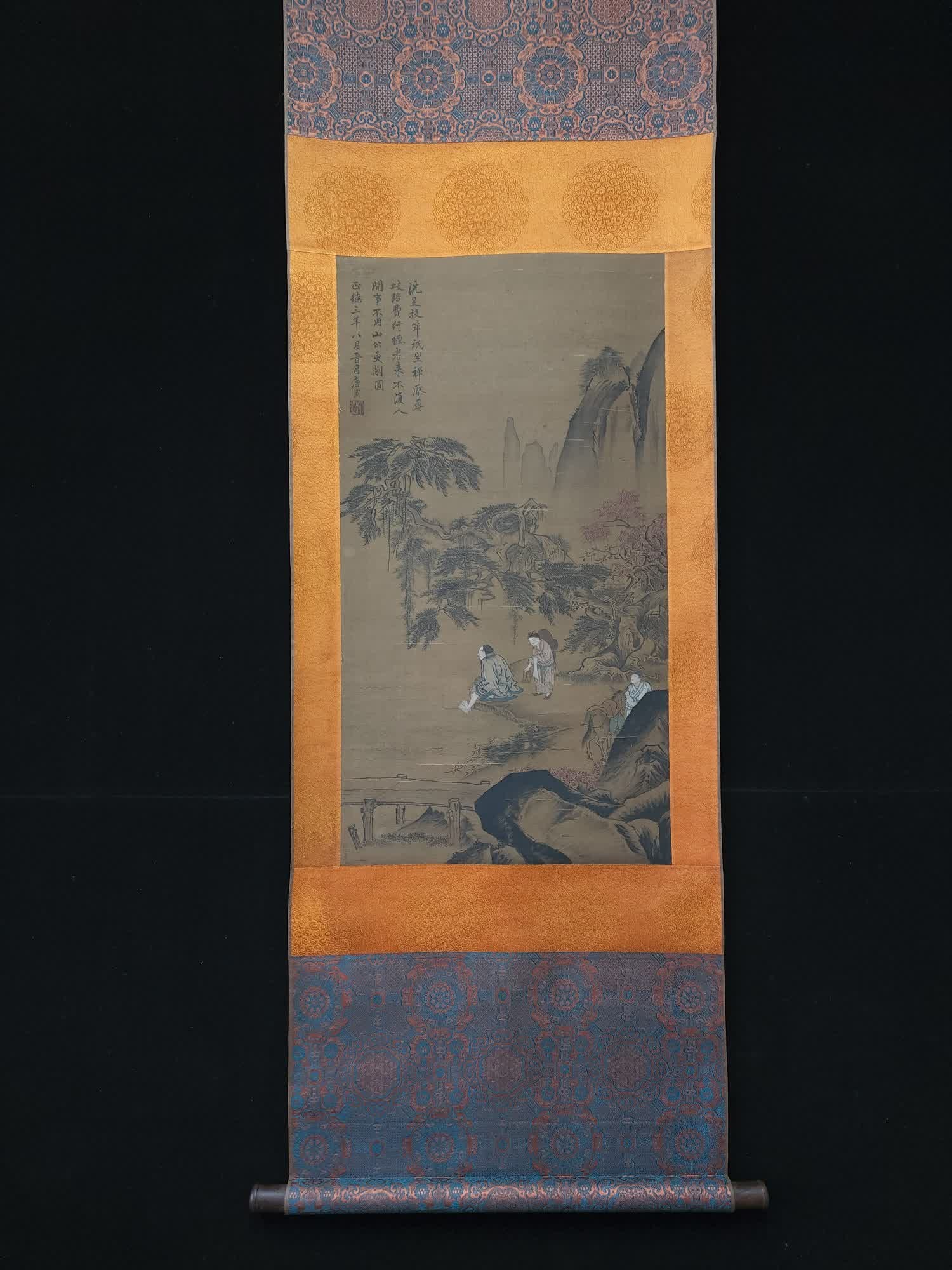 A landscape painting of Tang Yin's figures (1 of 9)