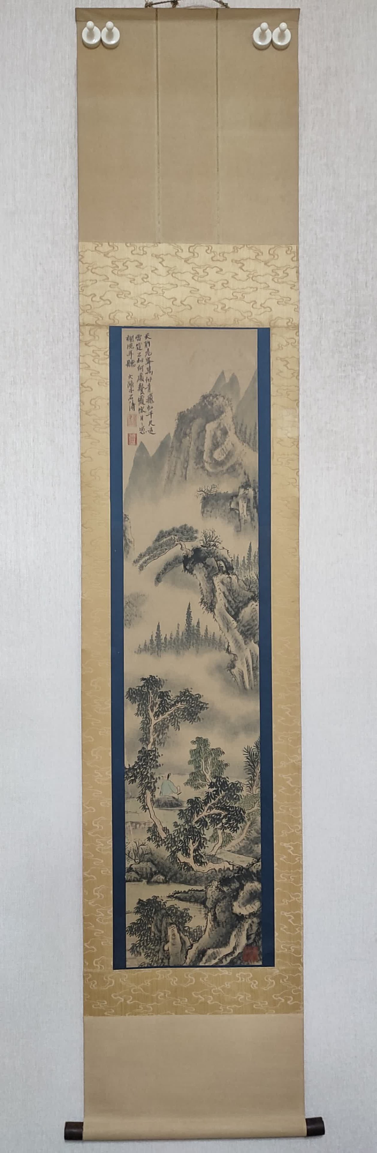 A landscape map on paper by Shi Tao (1 of 4)