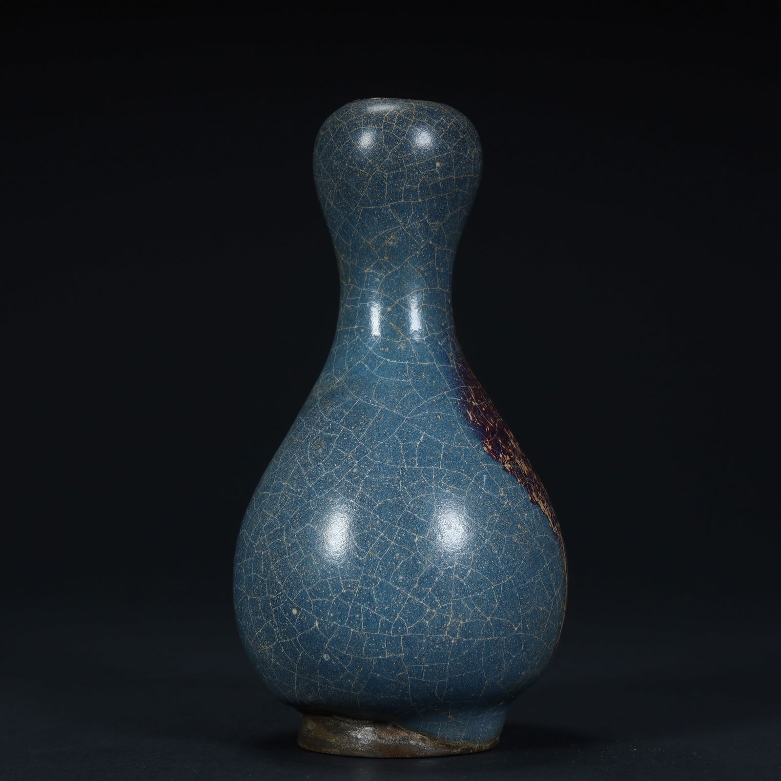 A Song Dynasty Jun kiln glazed garlic bottle (1 of 8)
