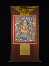 A Qing Dynasty Tibetan Buddhist Tsongkhapa thangka