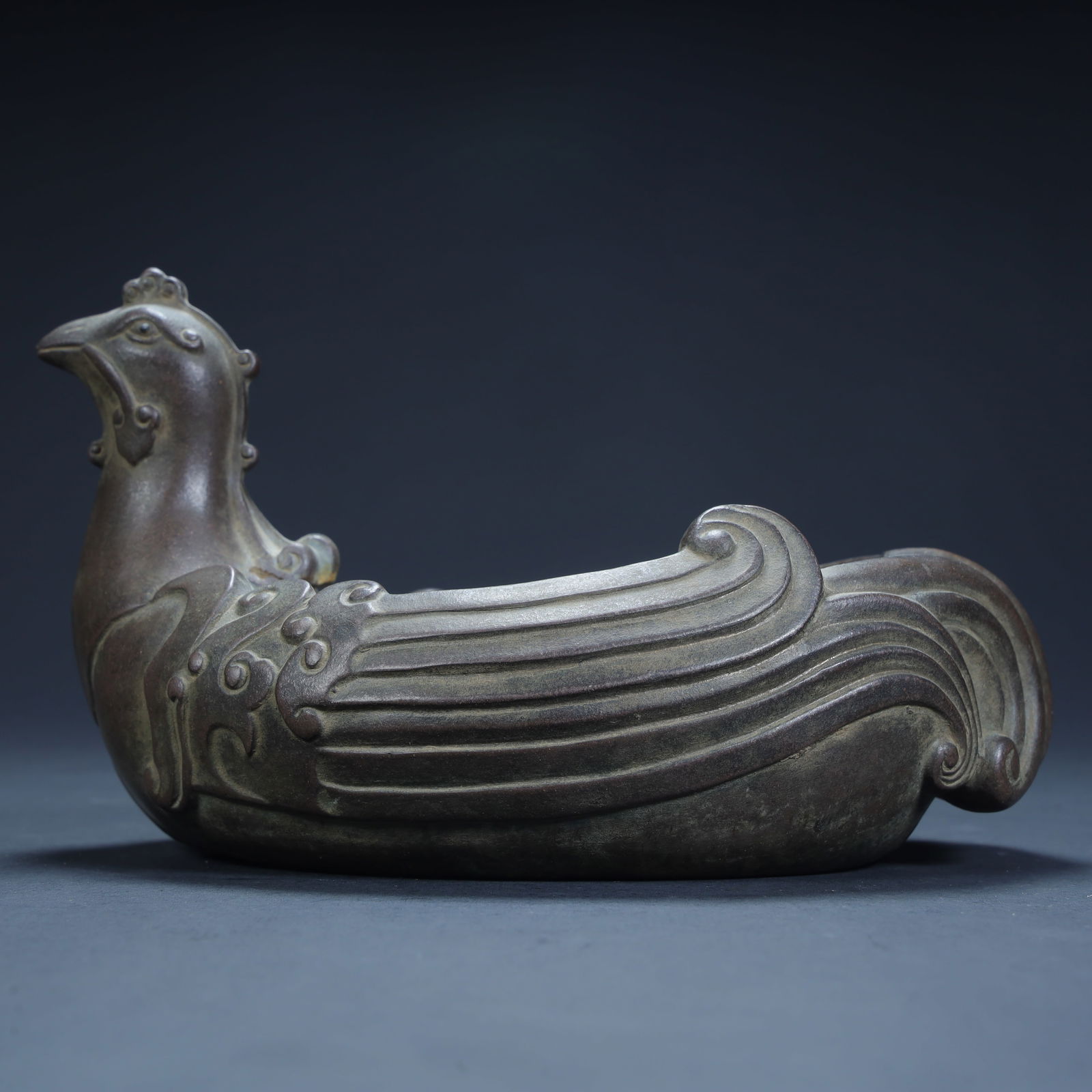 A Qing Dynasty Huafengxiang purple sand phoenix bird brush wash (1 of 10)