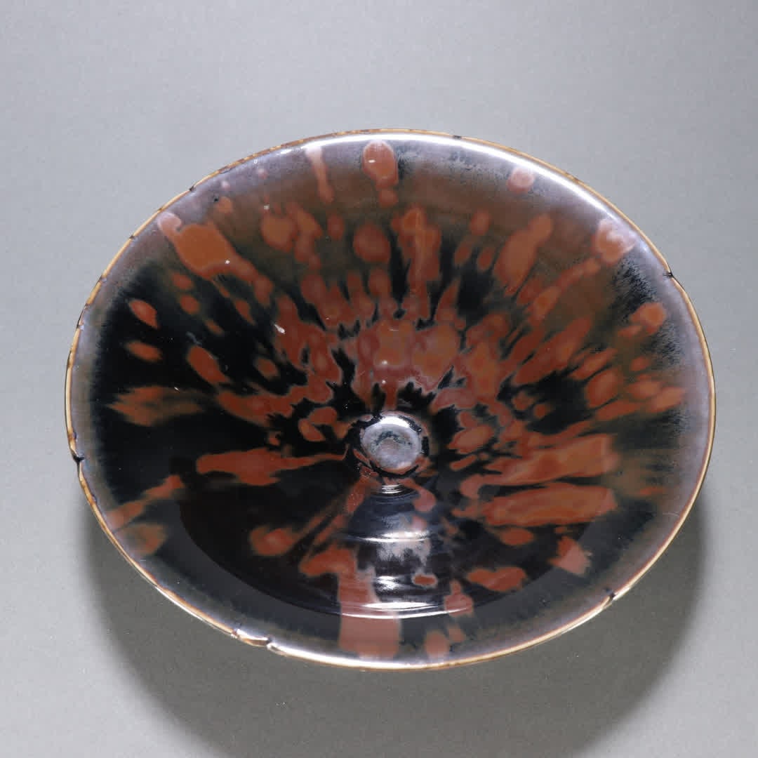 A piece of Song Dynasty Jizhou kiln black glazed rust bucket hat cup (1 of 8)