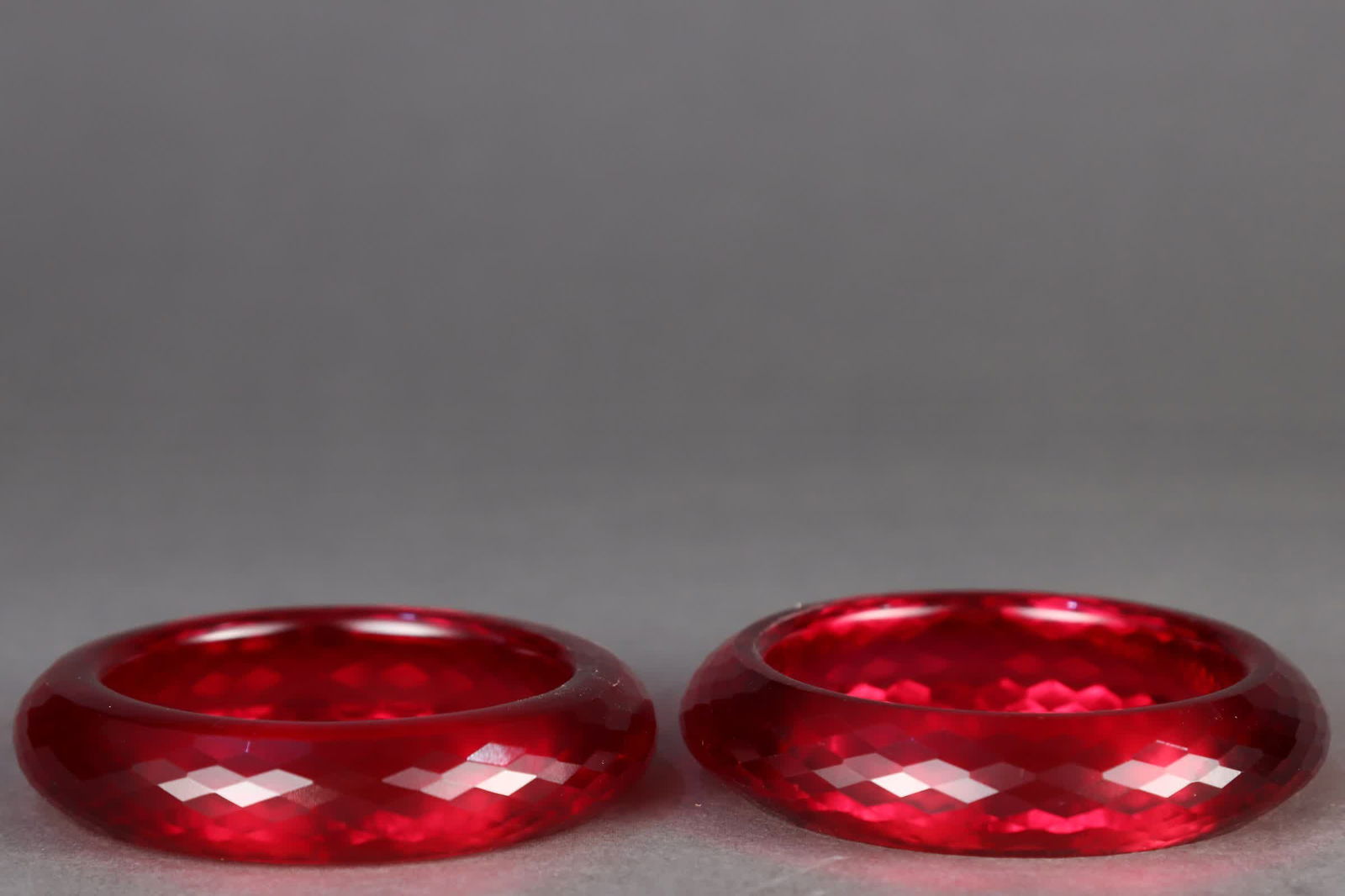 A pair of Qing Dynasty ruby bracelets (1 of 9)