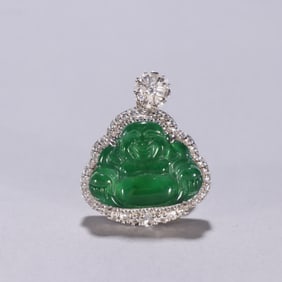 A jade Buddha pendant