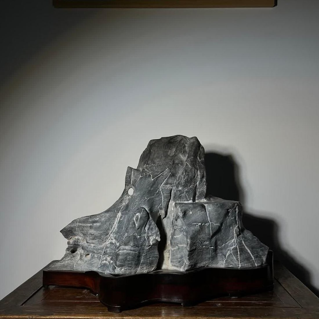 A Lingbi stone study ornament of the Qing Dynasty (1 of 7)