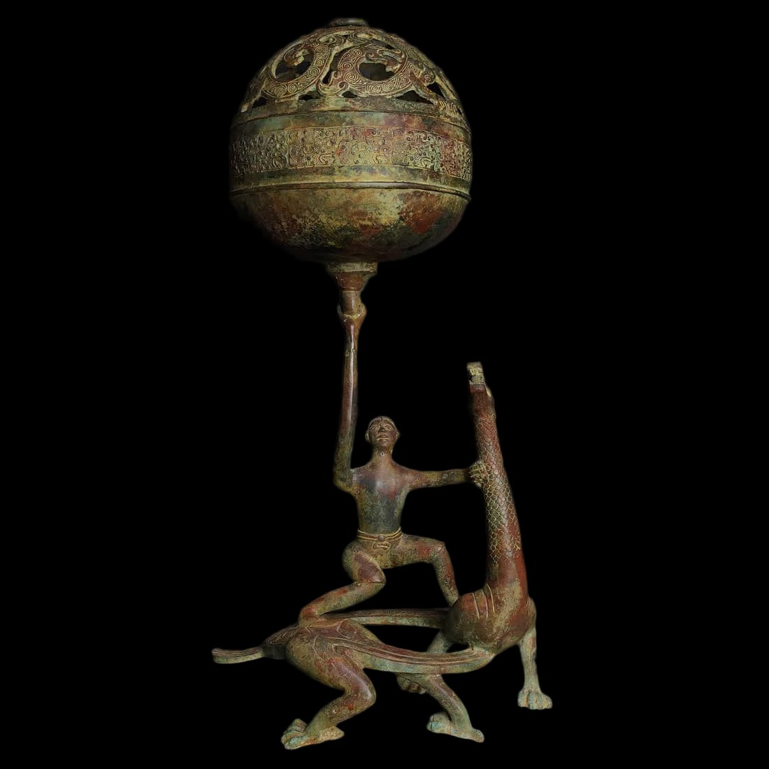 A Warring States bronze dragon smoke (1 of 9)