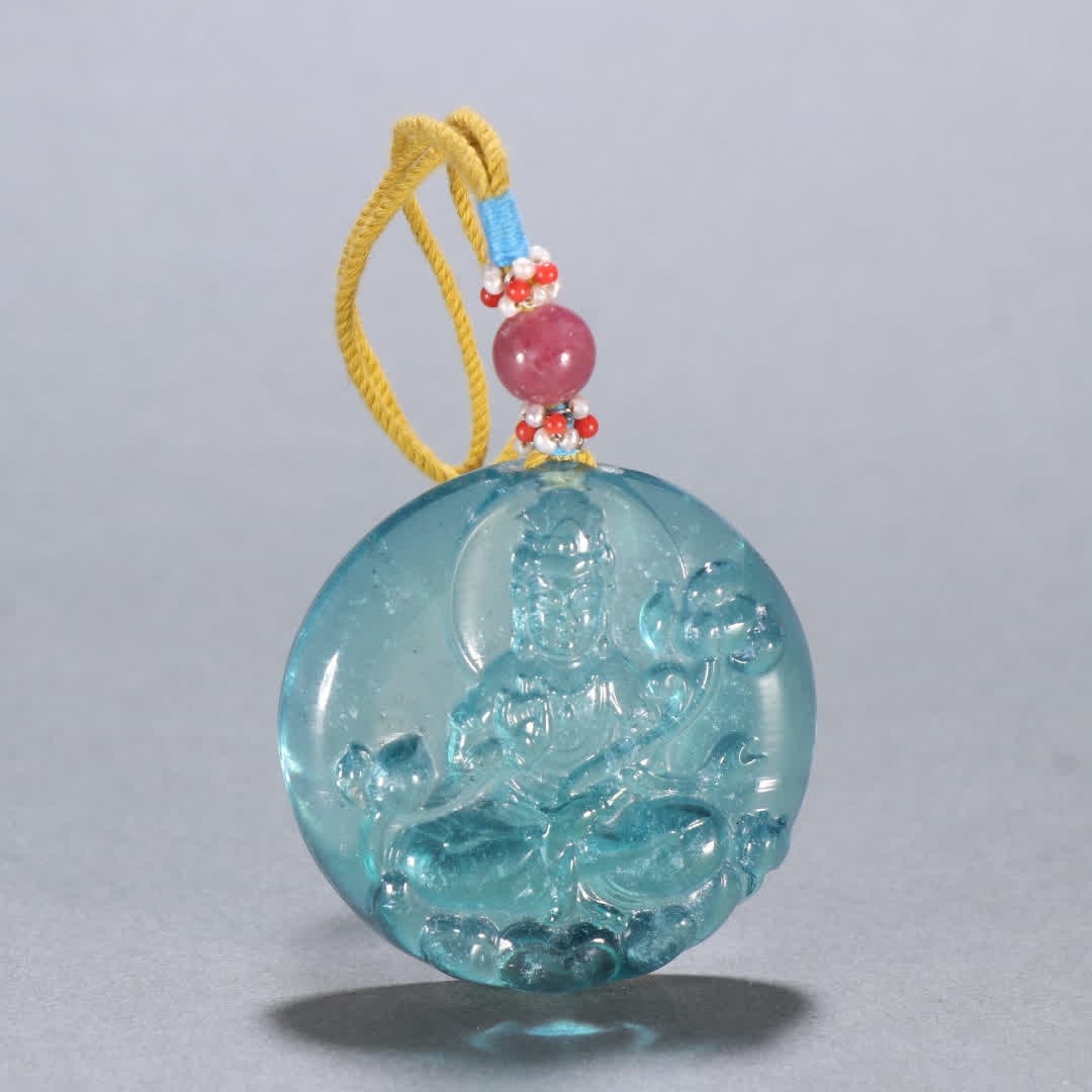 A piece of aquamarine Guanyin listing (1 of 9)