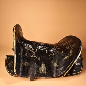 A lacquerware saddle