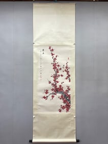 A picture of the red plum of Qi Gong