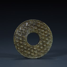 A piece of Han Dynasty jade valley pattern