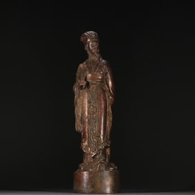 A piece of copper clay gold Zhuge shape