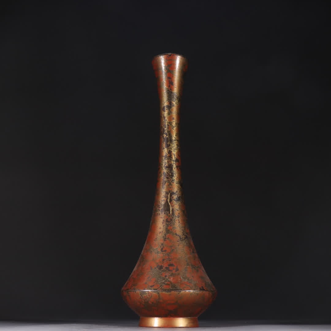 A copper-gilt longneck bottle (1 of 9)