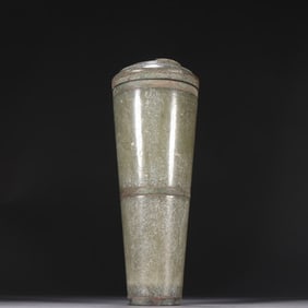 A Han Dynasty ancient jade cover tube