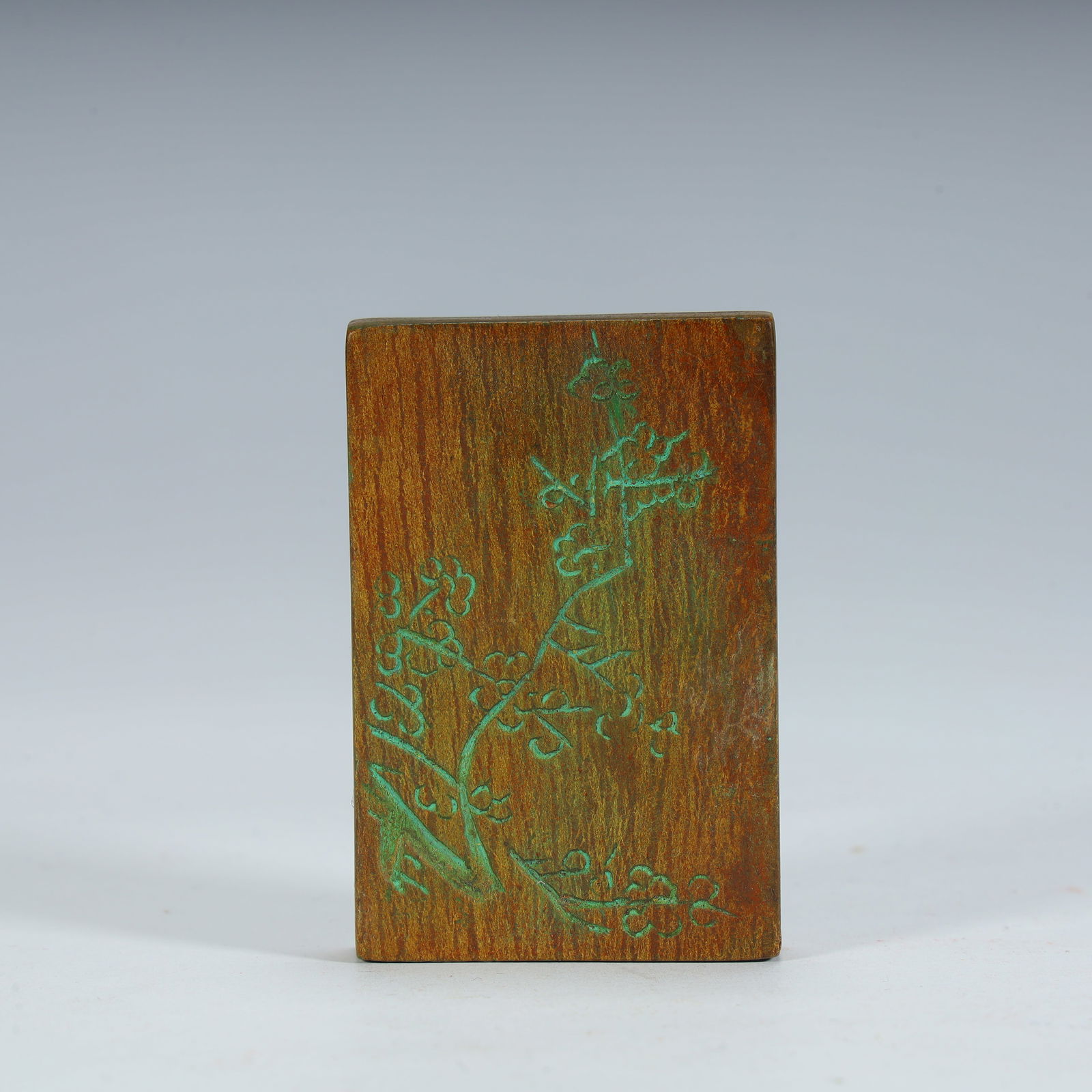 A Qing Dynasty woodcut plum pattern plaque (1 of 8)