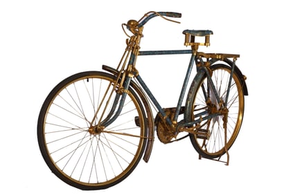 A Tongzhi year cloisonné enamel bicycle