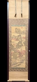 A landscape map of Shen Zhou in the Ming Dynasty