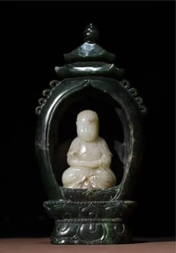 A Qing Dynasty Buddhist niche ornament