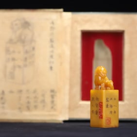 A Qing Dynasty "Ministry of Internal Affairs Supervision" model Tian Huang Rui Beast Button