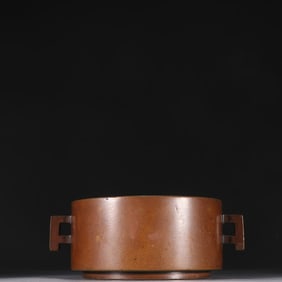 A copper-tired double-halberd incense burner