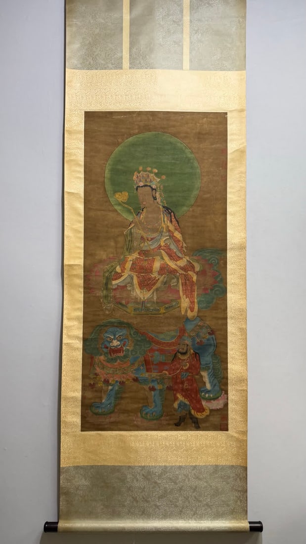 A Buddha statue of Wu Daozi in the Tang Dynasty (1 of 8)