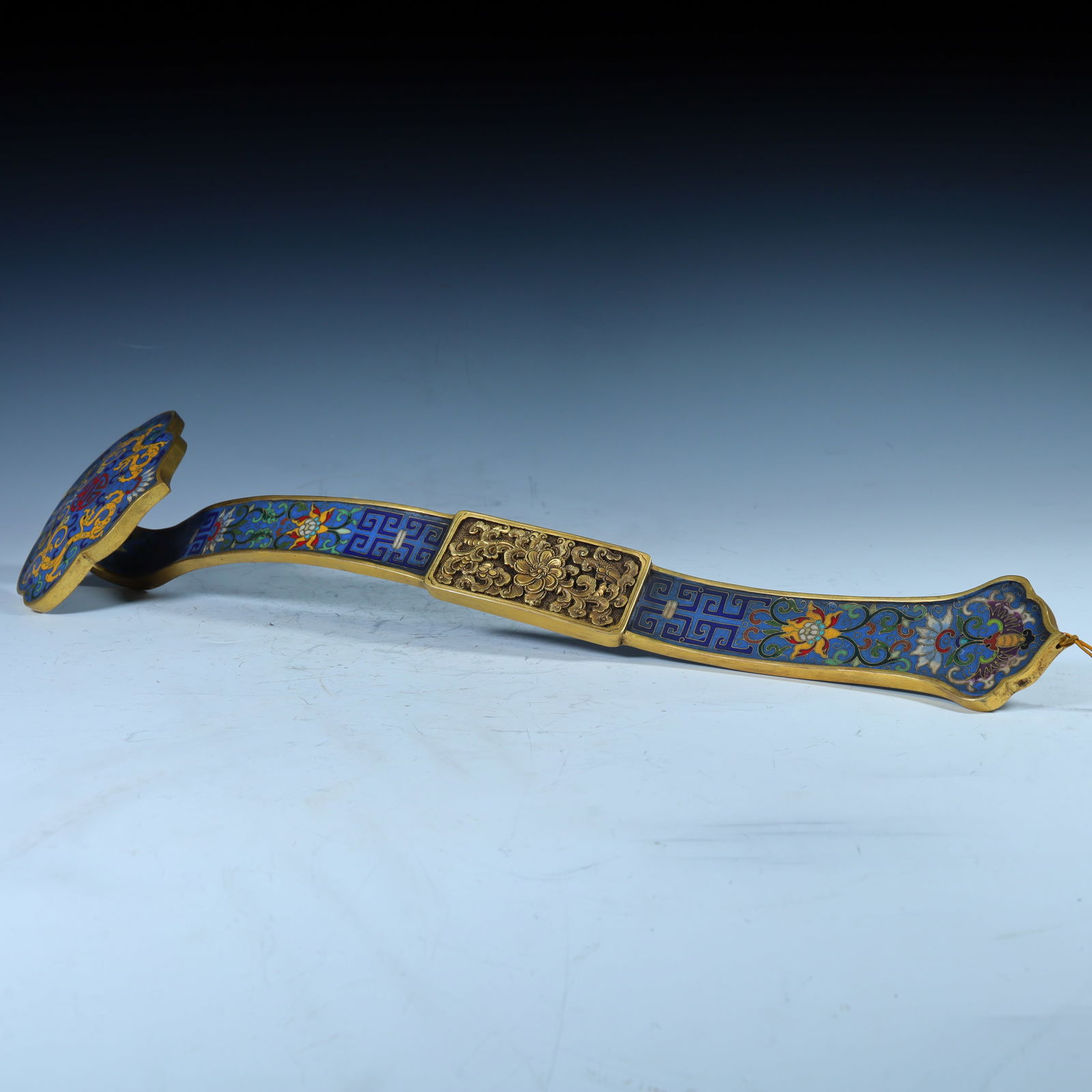 A Qing Dynasty cloisonné cloisonné enamel Fushou ornament wishful ornament (1 of 11)