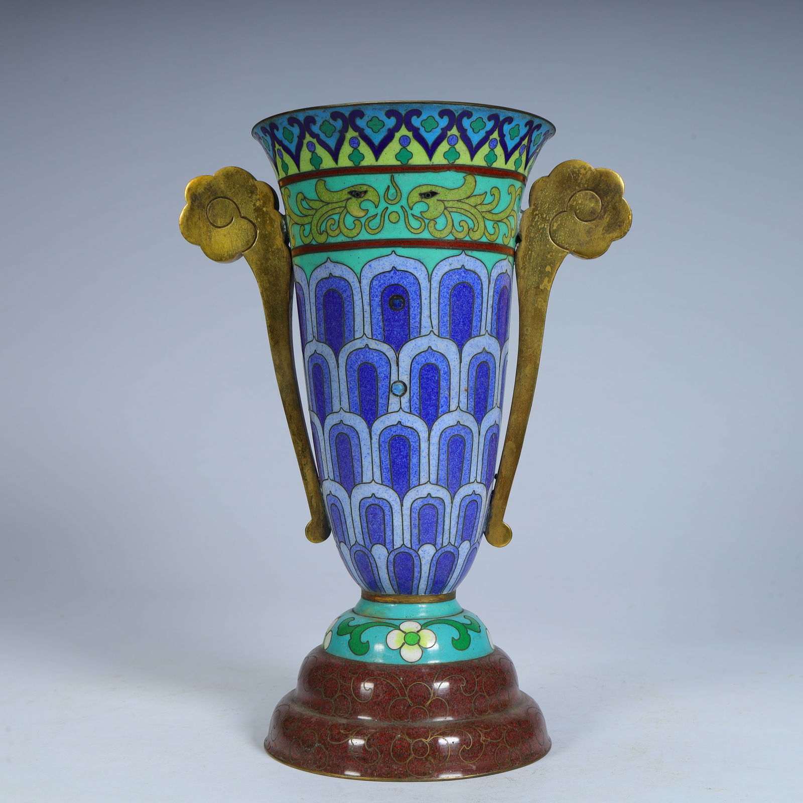 A copper-tired cloisonné enamel amphora (1 of 11)