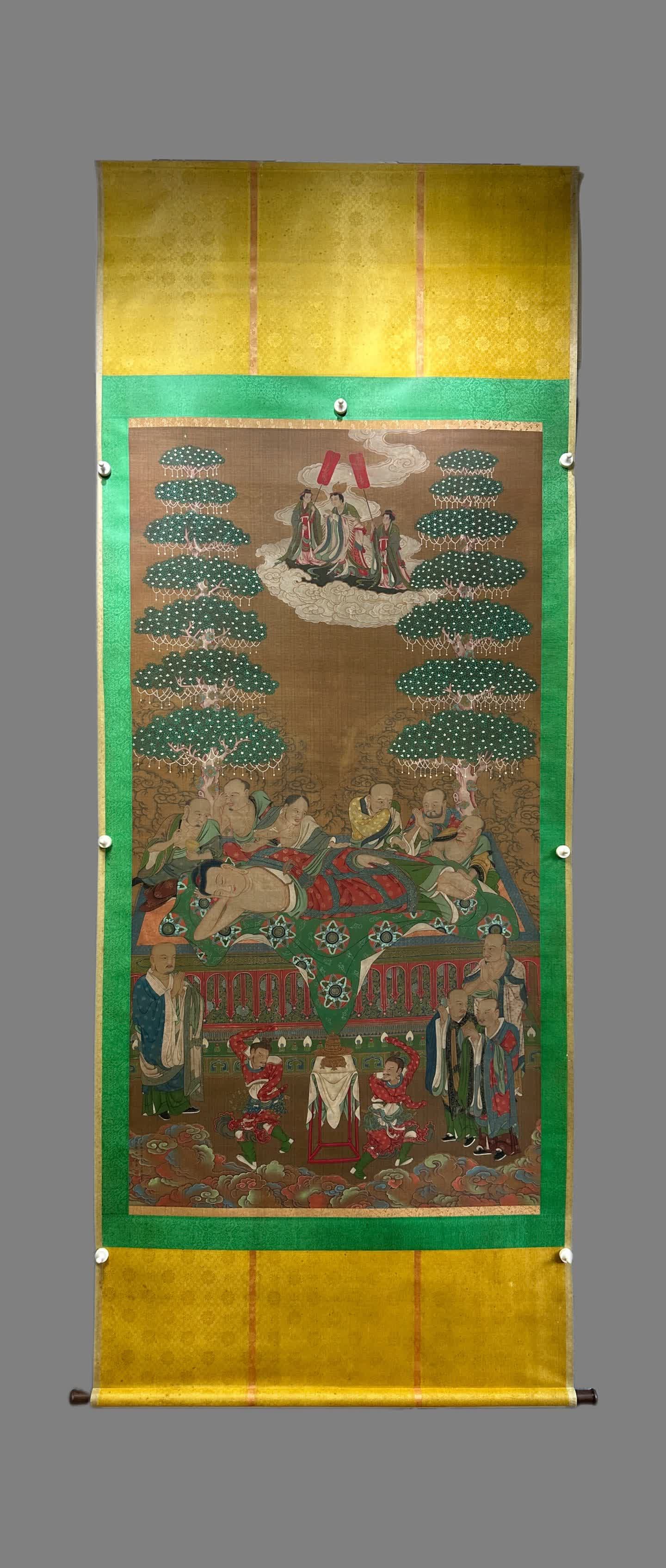 A picture of Ding Guanpeng's Shakyamuni Nirvana (1 of 18)