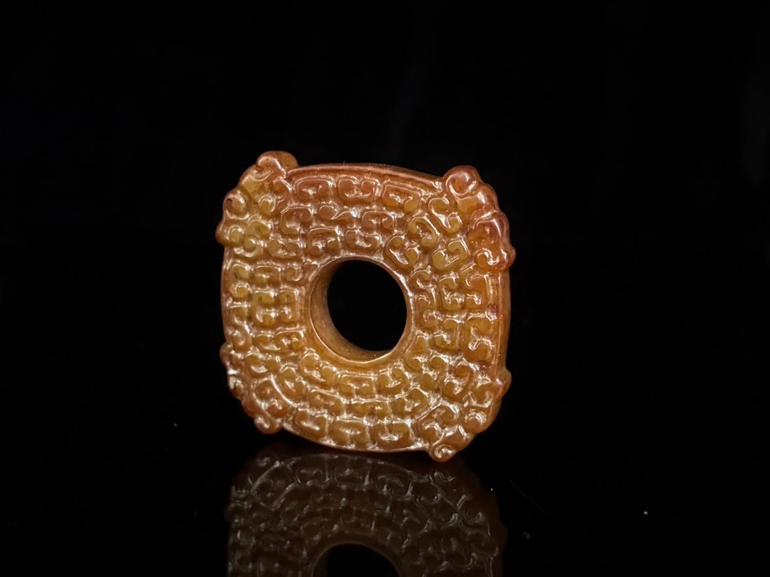 A Han Dynasty jade pattern dragon jade - 4