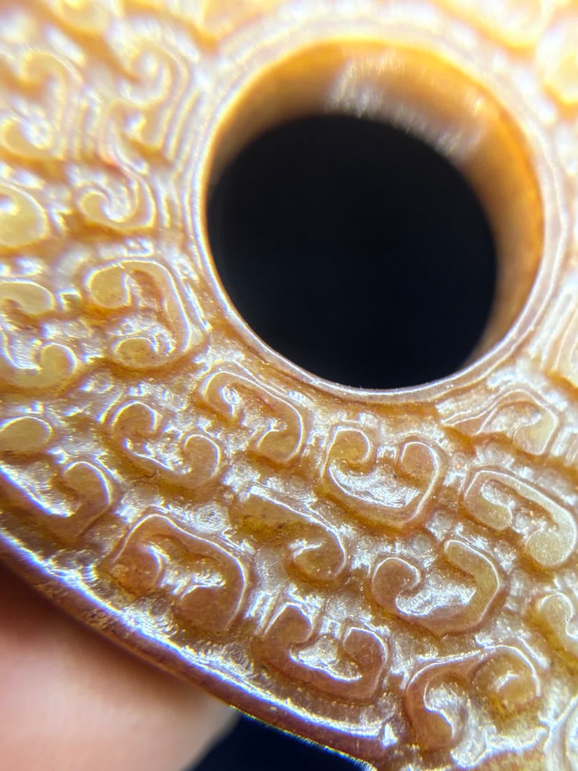 A Han Dynasty jade pattern dragon jade - 9