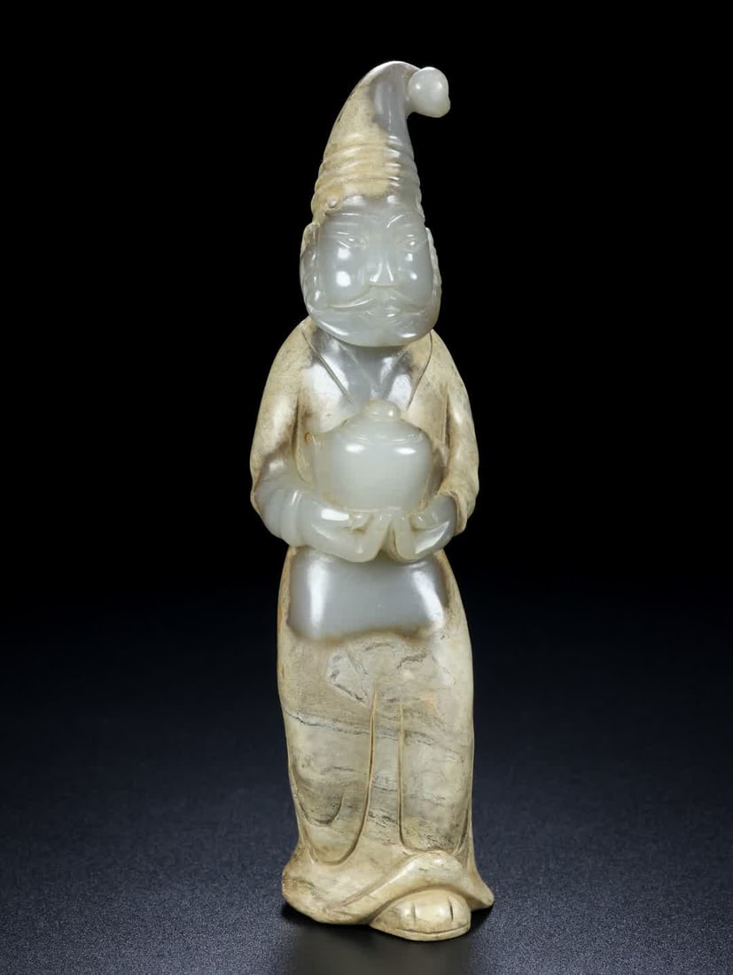 A piece of ancient jade Hu people offered treasures (1 of 9)