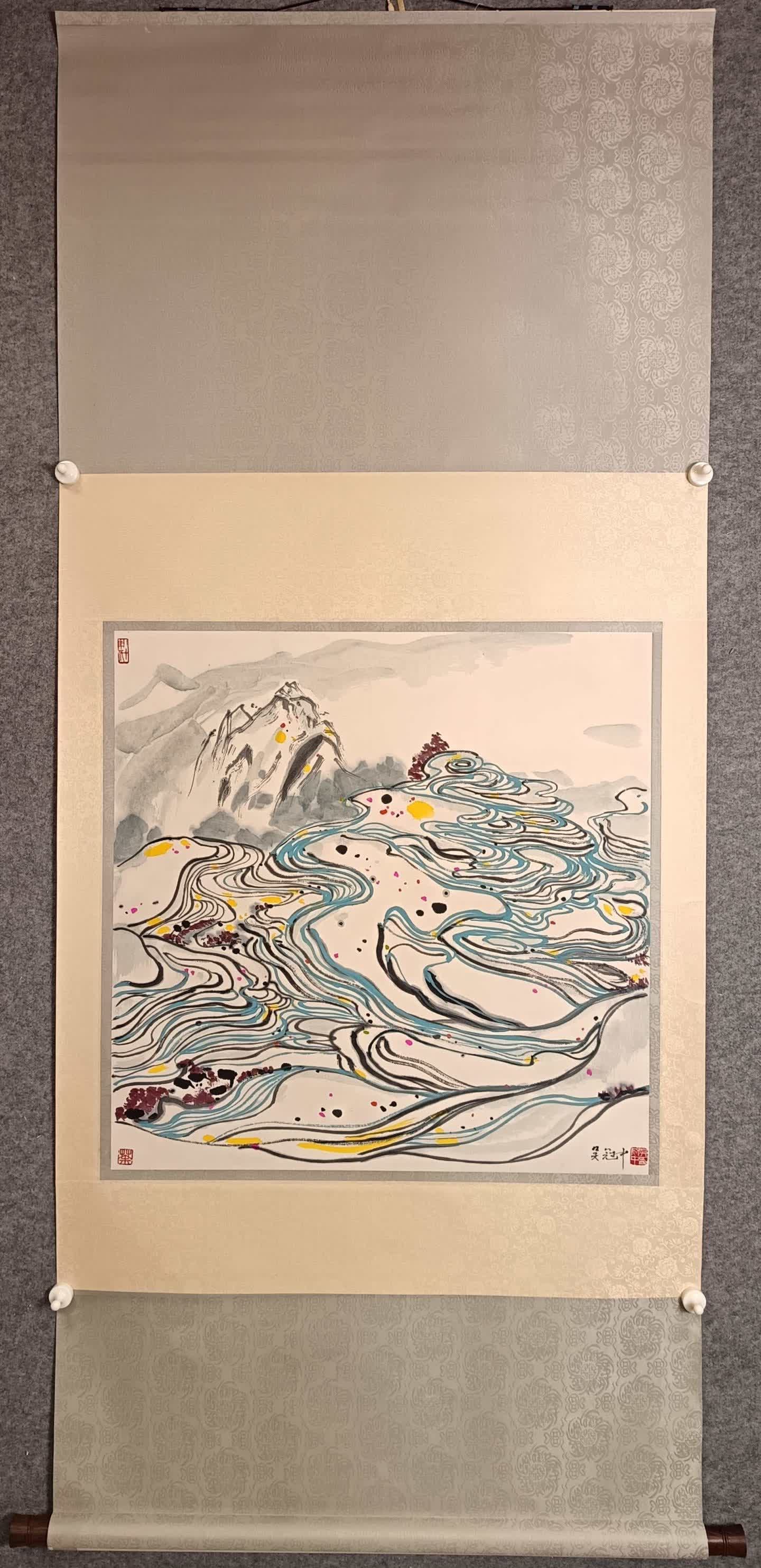 A landscape painting of Wu Guanzhong (1 of 8)