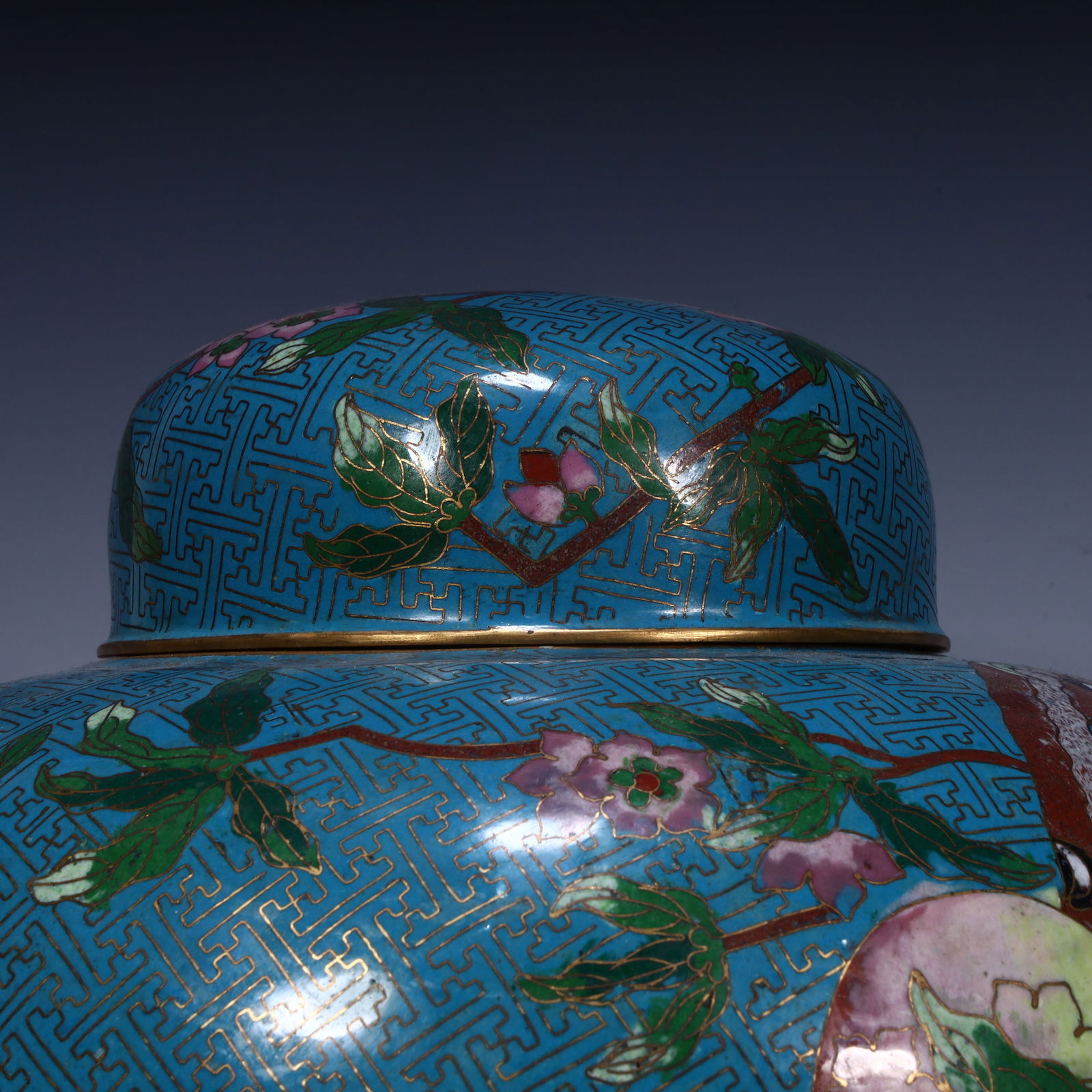 A cloisonné tea jar - 5