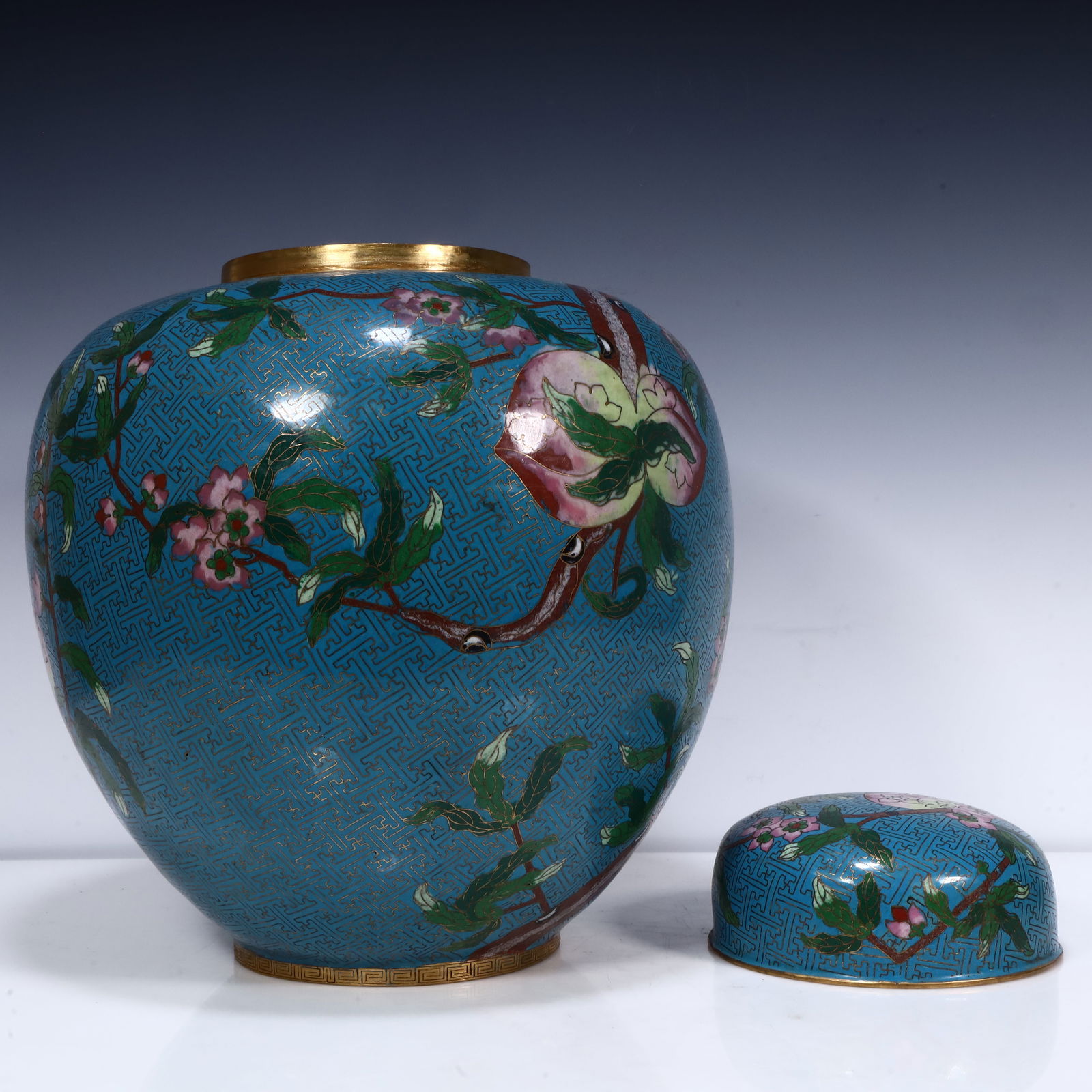 A cloisonné tea jar - 7