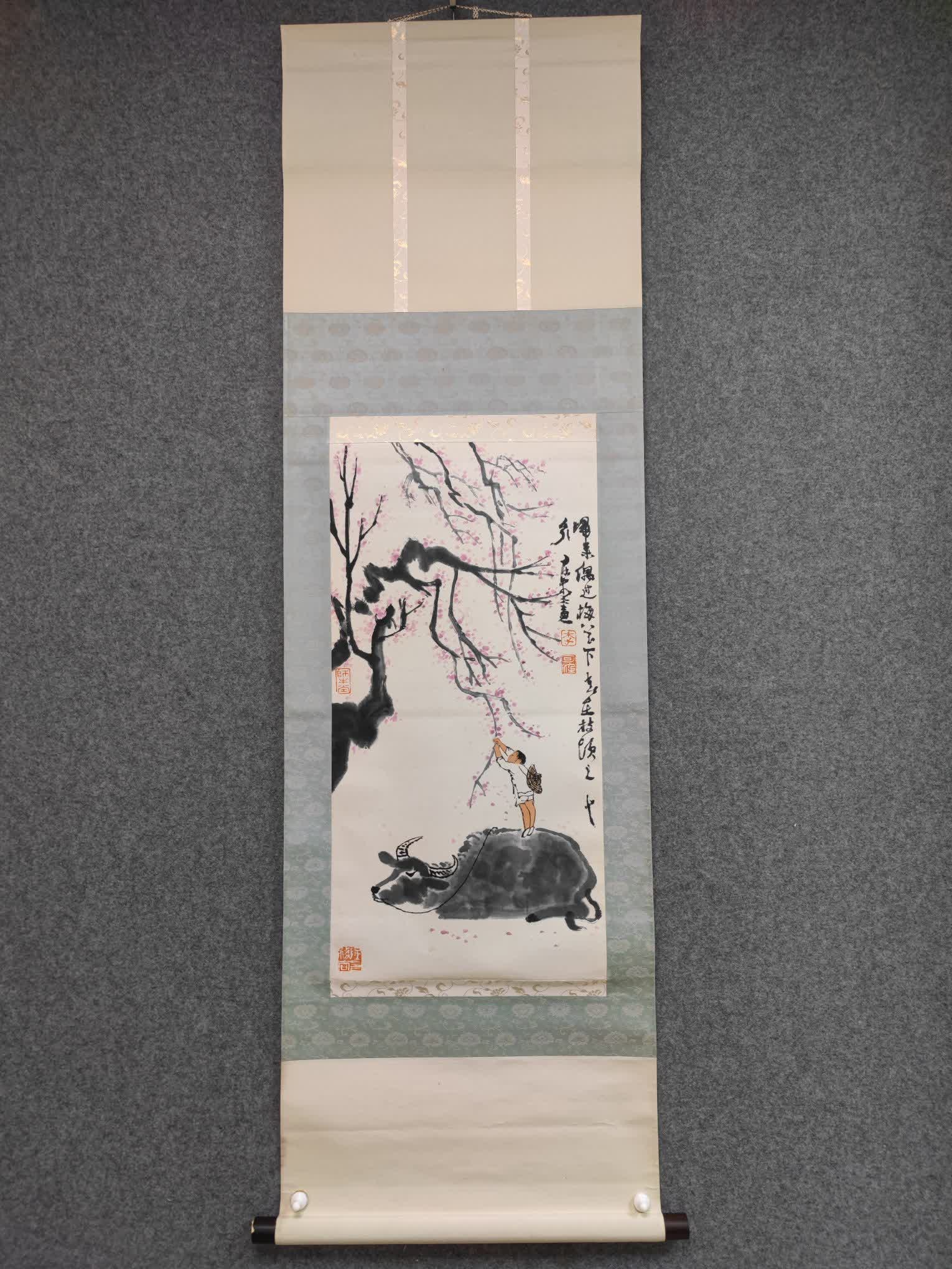 A picture of Li Keran's cattle herding (1 of 10)