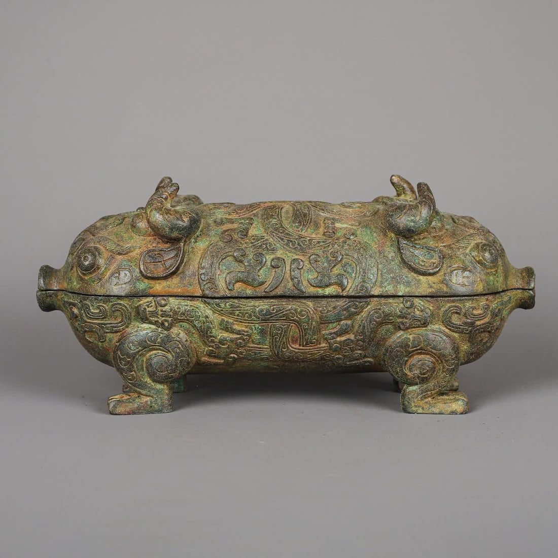 A piece of Western Zhou_Bronze Double-headed Beast Pu (1 of 9)