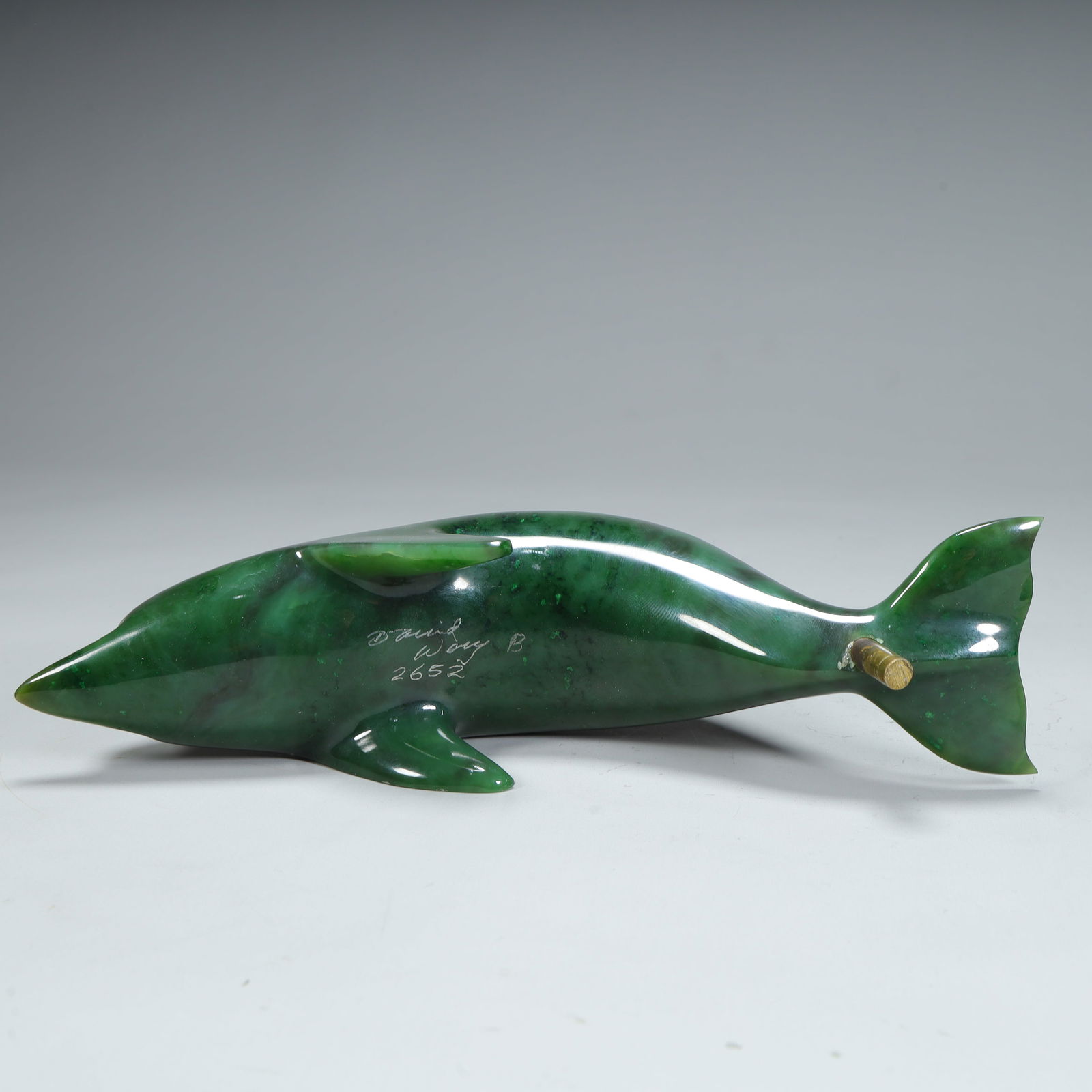 A jasper dolphin ornament - 12