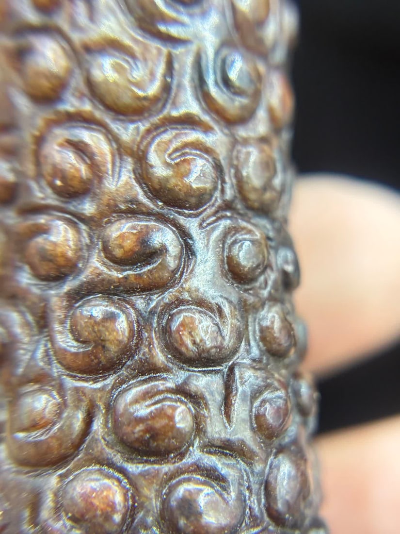 A Han Dynasty jade valley pattern jade pipe - 8