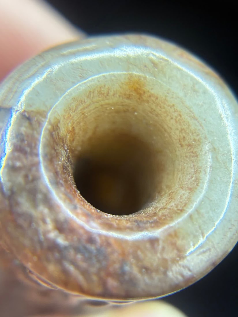 A Han Dynasty jade valley pattern jade pipe - 9