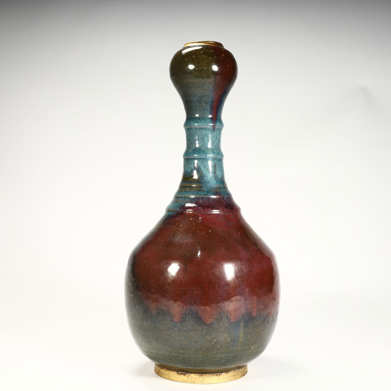 A piece of Jun kiln kiln gilt garlic head bottle (1 of 11)