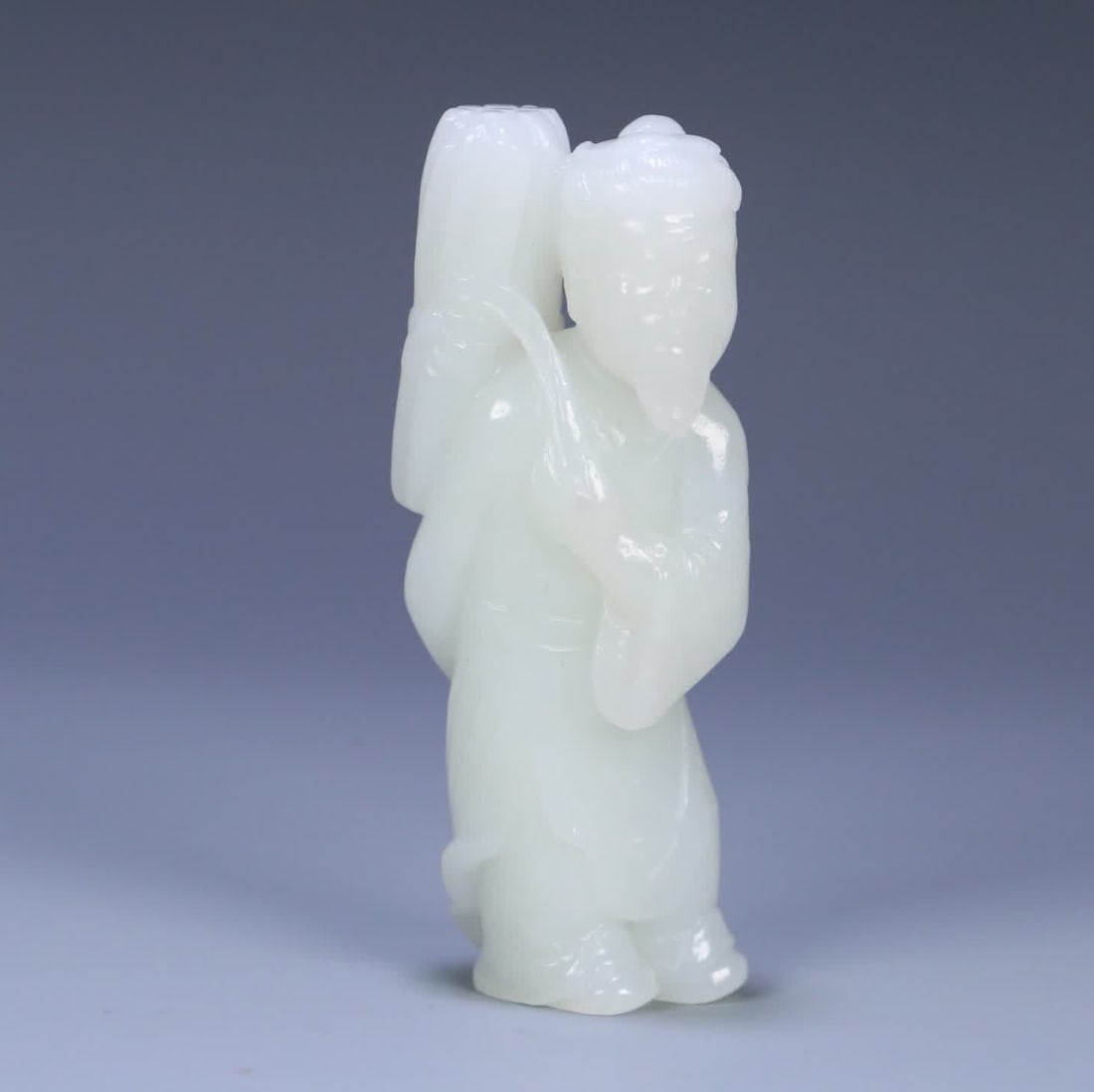 An old Hetian jade figure ornament (1 of 9)