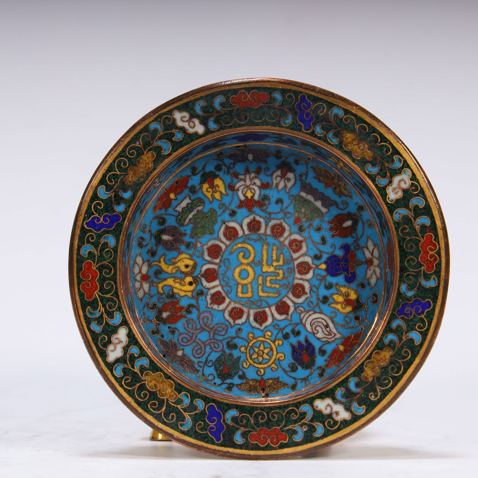 A Qing Dynasty cloisonné brush wash (1 of 7)