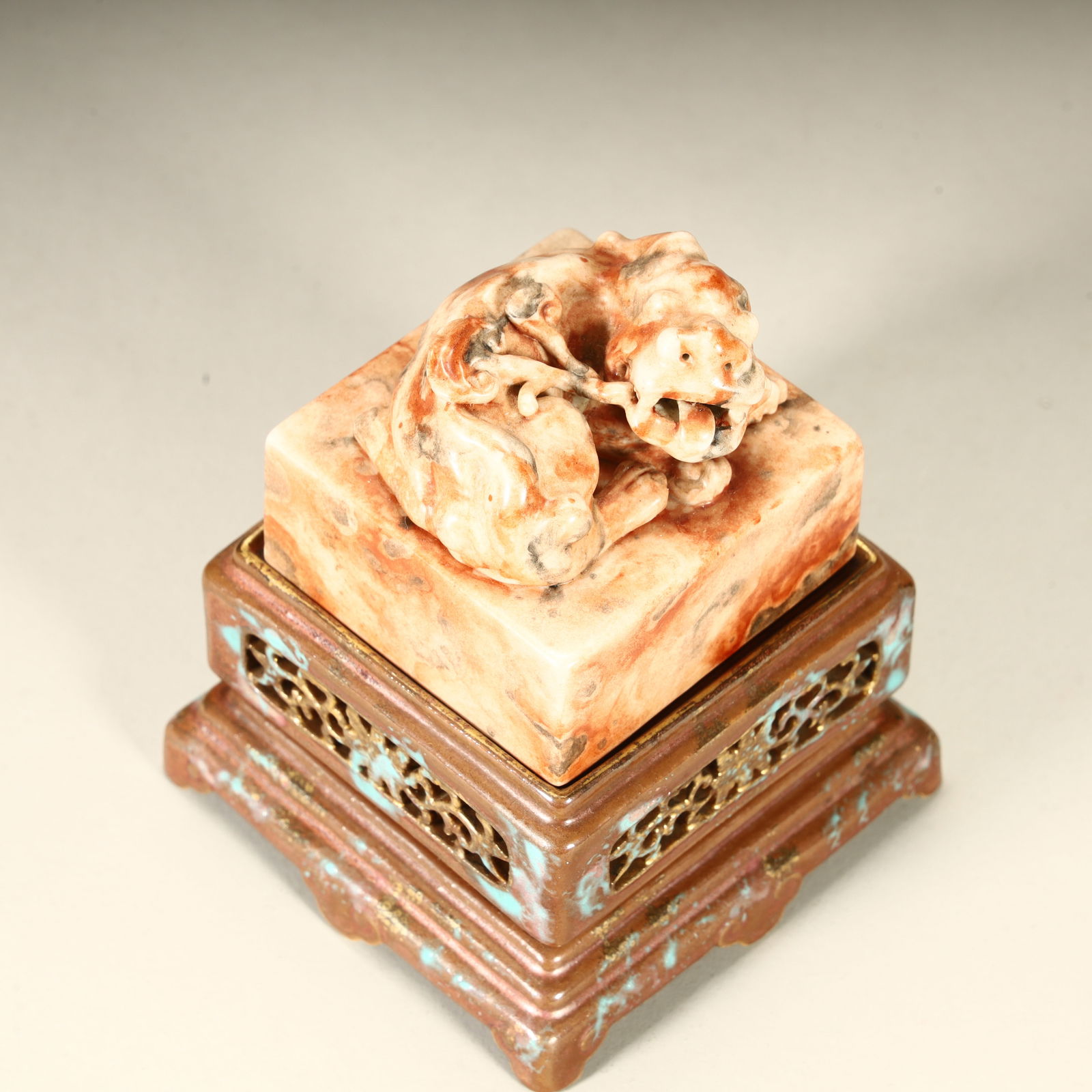 A Qing Dynasty fine beast seal (1 of 7)