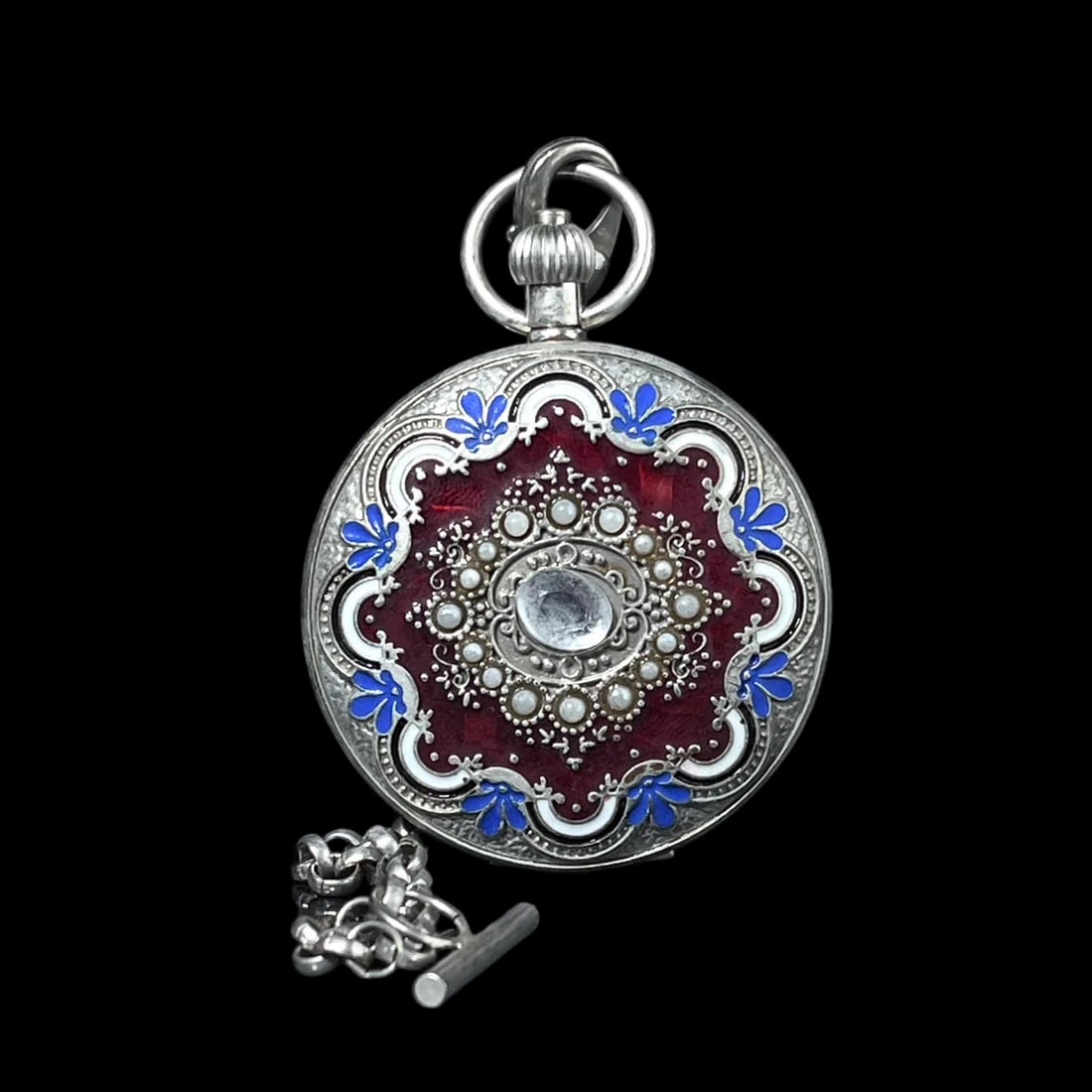 A double-open pocket watch of the sun, moon and stars (1 of 6)