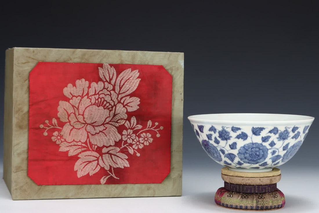 A Ming Dynasty Chenghua blue and white group patterned palace bowl: Ming Dynasty Chenghua blue and white group pattern palace bowl SIZE: H: 7cm Abdominal diameter 15.3cm