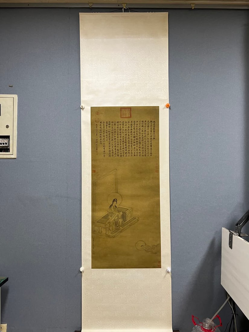 A work by Qiu Ying: Qiu Ying's works SIZE: 51.5x120cm