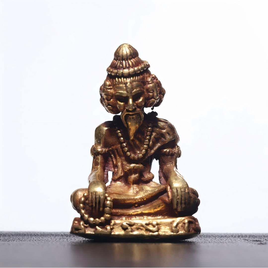 A small golden Buddha of the nine-faced guru of the Wei and Jin dynasties (1 of 6)