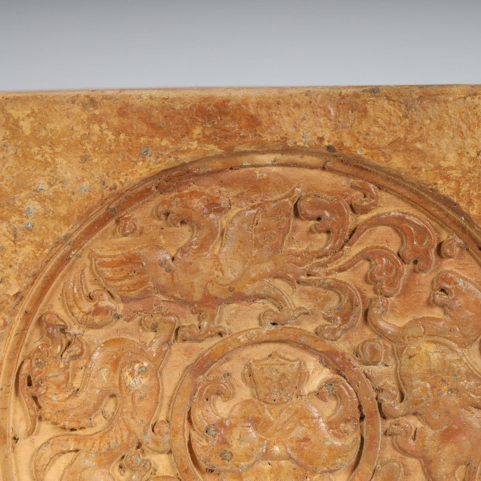 A Han Dynasty dragon pattern portrait brick - 2