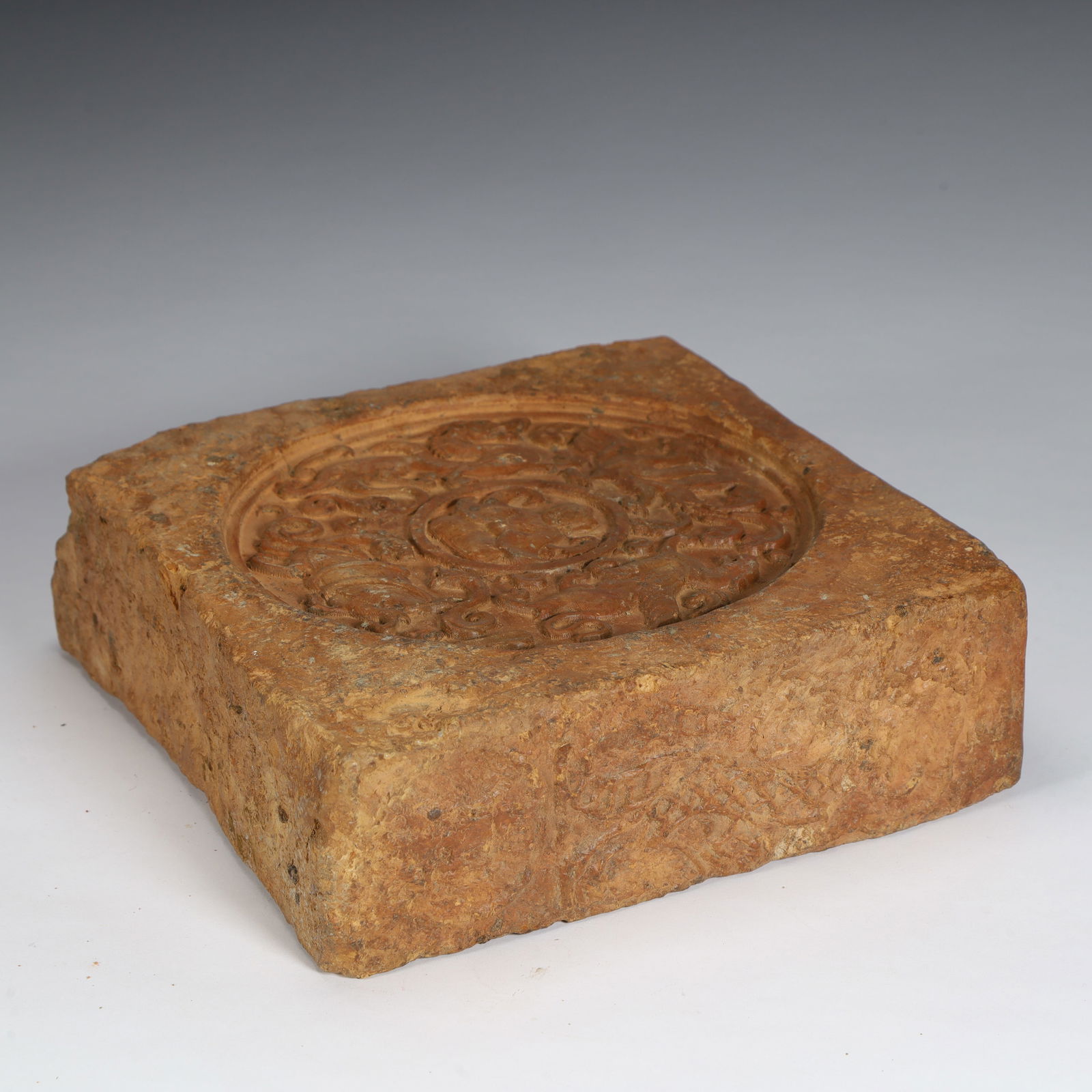 A Han Dynasty dragon pattern portrait brick - 6